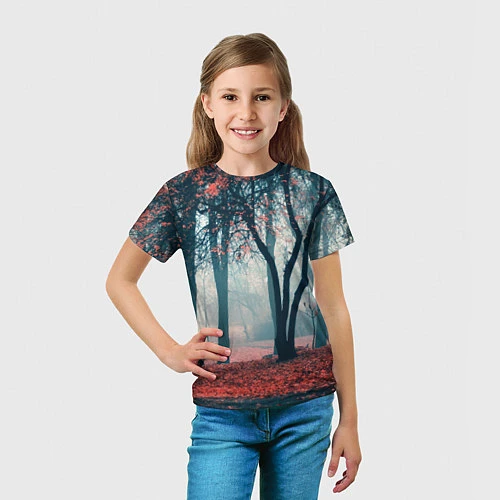 Детская футболка Осень / 3D-принт – фото 5