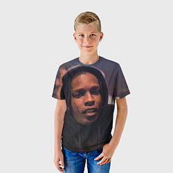 Футболка детская ASAP Rocky: Black Hip-Hop, цвет: 3D-принт — фото 2