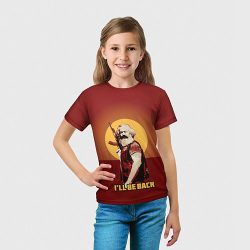 Детская футболка Маркс: Ill Be Back / 3D-принт – фото 5