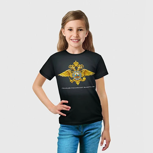 Детская футболка Полиция Российской Федерации / 3D-принт – фото 5