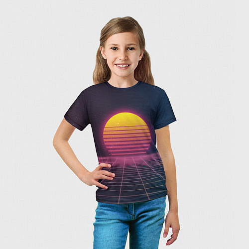 Детская футболка Vapor Sunrise / 3D-принт – фото 5