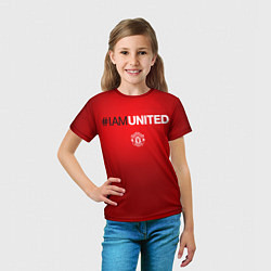 Футболка детская I am United, цвет: 3D-принт — фото 2