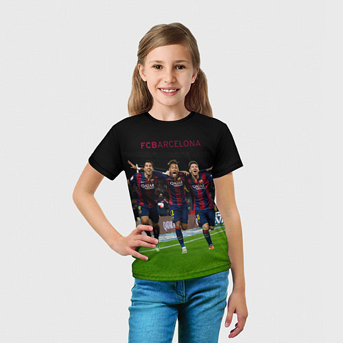 Детская футболка Barcelona6 / 3D-принт – фото 5
