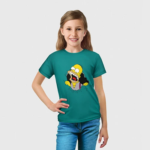 Детская футболка Alien-Homer / 3D-принт – фото 5