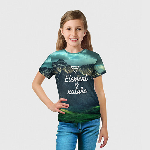 Детская футболка Стихия земли / 3D-принт – фото 5