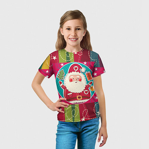 Детская футболка Дед мороз / 3D-принт – фото 5
