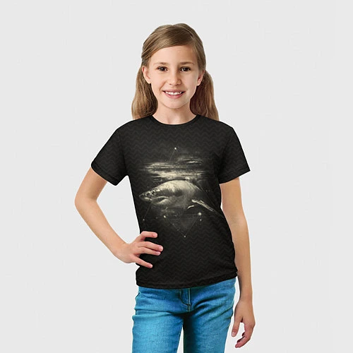 Детская футболка Cosmic Shark / 3D-принт – фото 5