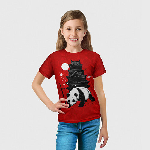 Детская футболка Panda Warrior / 3D-принт – фото 5