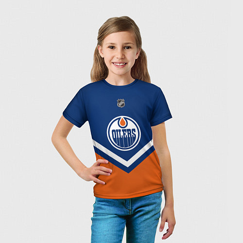 Детская футболка NHL: Edmonton Oilers / 3D-принт – фото 5