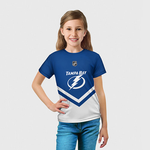 Детская футболка NHL: Tampa Bay Lightning / 3D-принт – фото 5
