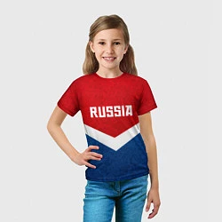 Футболка детская Russia Team, цвет: 3D-принт — фото 2
