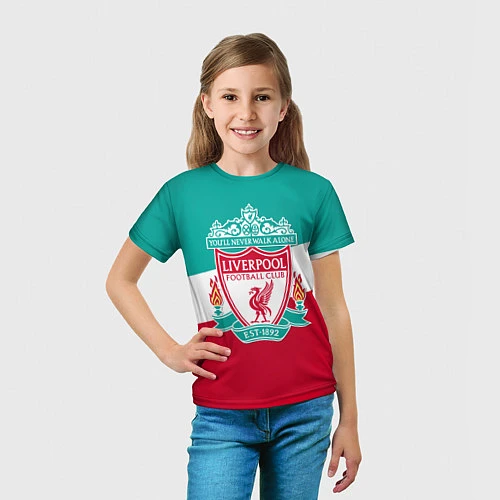 Детская футболка Liverpool: You'll never walk alone / 3D-принт – фото 5