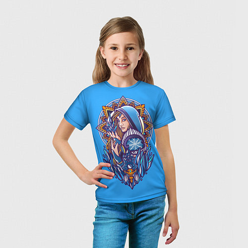 Детская футболка Crystal Maiden: Ice Magic / 3D-принт – фото 5