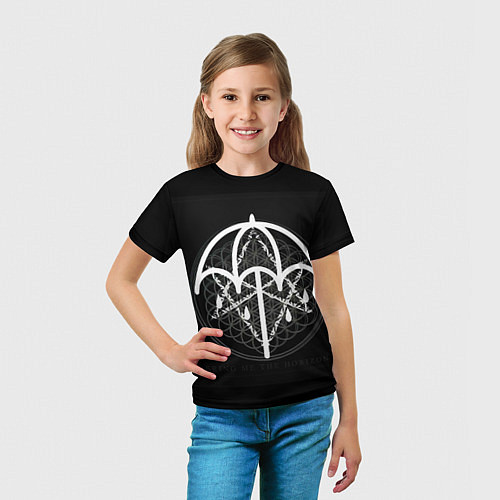 Детская футболка BMTH: Rain Symbol / 3D-принт – фото 5