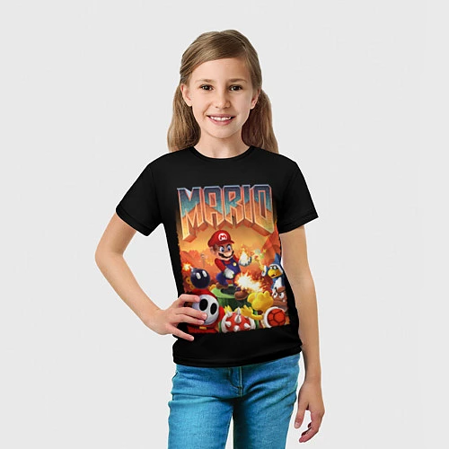 Детская футболка Mario Doom / 3D-принт – фото 5