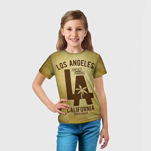 Детская футболка Лос-Анджелес / 3D-принт – фото 5