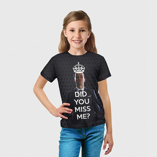 Детская футболка Keep Calm & Did You Miss Me? / 3D-принт – фото 5