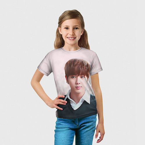 Детская футболка Kim SeokJin / 3D-принт – фото 5