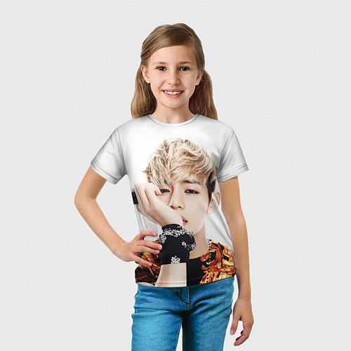 Детская футболка Kim TaeHyung / 3D-принт – фото 5