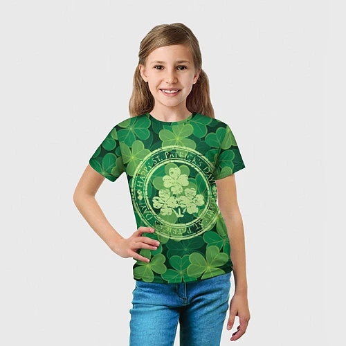 Детская футболка Ireland, Happy St. Patricks Day / 3D-принт – фото 5