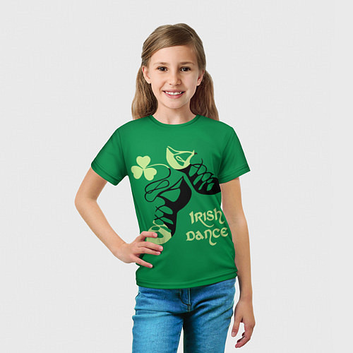 Детская футболка Ireland, Irish dance / 3D-принт – фото 5
