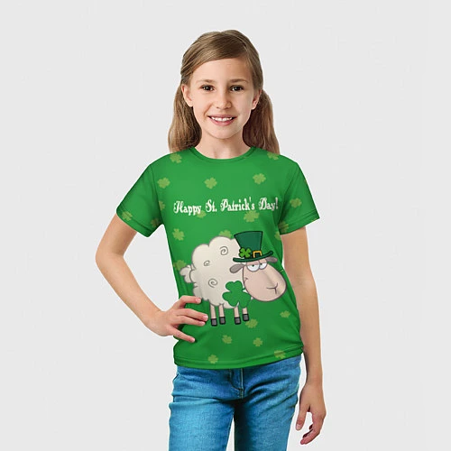 Детская футболка Ирландия / 3D-принт – фото 5