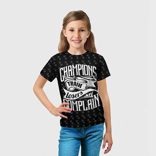 Детская футболка Champions Train / 3D-принт – фото 5