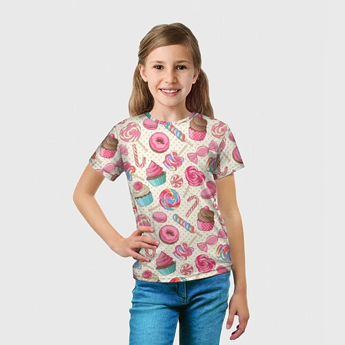 Детская футболка Радости для сладости / 3D-принт – фото 5
