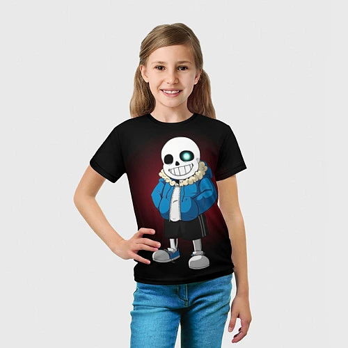 Детская футболка Sans / 3D-принт – фото 5