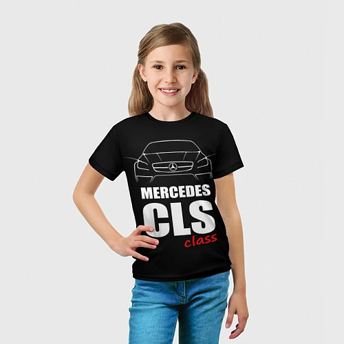 Детская футболка Mercedes CLS Class / 3D-принт – фото 5