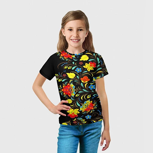 Детская футболка Цветочки / 3D-принт – фото 5