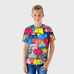 Футболка детская Отряд котиков, цвет: 3D-принт — фото 2
