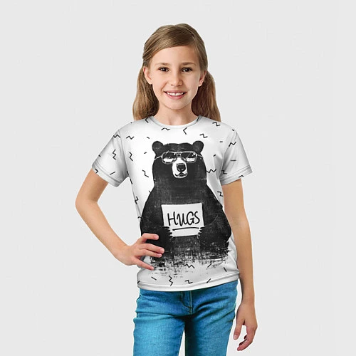 Детская футболка Bear Hugs / 3D-принт – фото 5