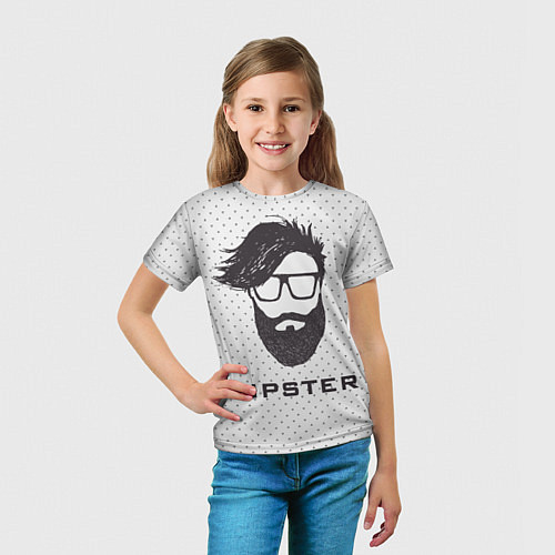 Детская футболка Hipster / 3D-принт – фото 5