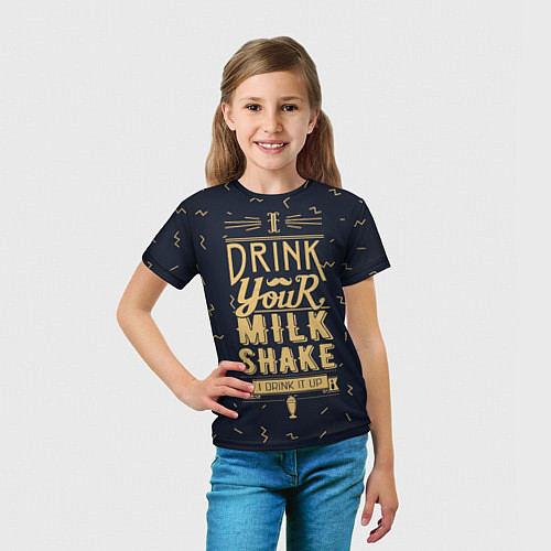 Детская футболка Milk Shake / 3D-принт – фото 5