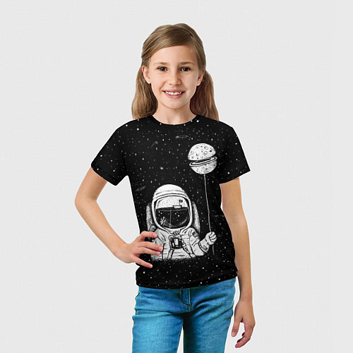 Детская футболка Астронавт с шариком / 3D-принт – фото 5