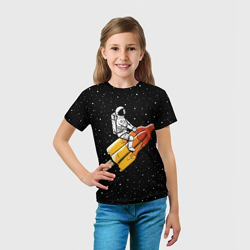 Детская футболка Сладкая ракета / 3D-принт – фото 5