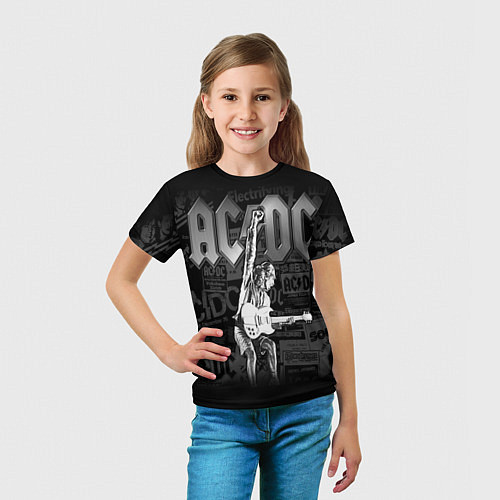 Детская футболка AC/DC: Rock You / 3D-принт – фото 5