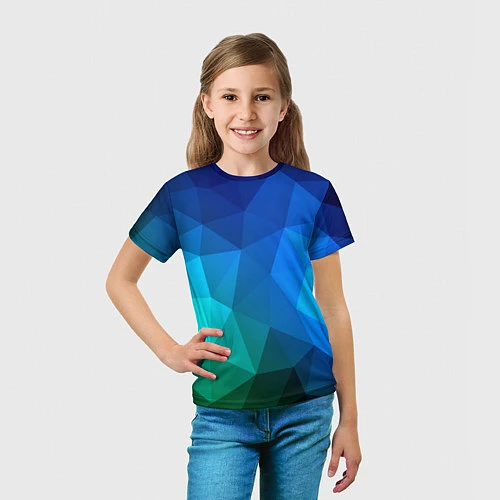 Детская футболка Fight Polygon / 3D-принт – фото 5