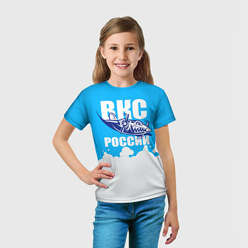 Детская футболка ВКС России / 3D-принт – фото 5