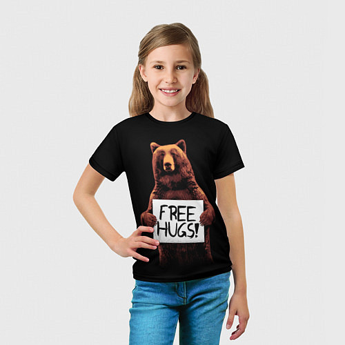 Детская футболка Медвежьи обьятия / 3D-принт – фото 5