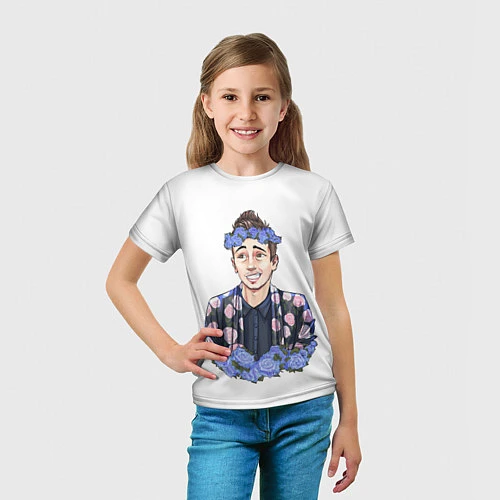Детская футболка Twenty One Pilots: Blue Guy / 3D-принт – фото 5