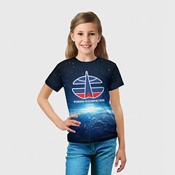 Футболка детская Космические войска 7, цвет: 3D-принт — фото 2