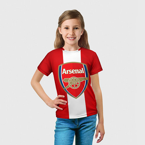 Детская футболка Arsenal FC: Red line / 3D-принт – фото 5
