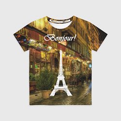 Футболка детская Bonjour - Paris, цвет: 3D-принт