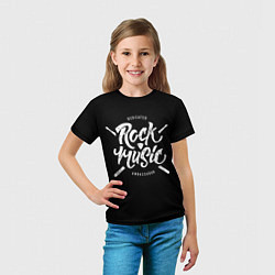 Футболка детская Rock Music, цвет: 3D-принт — фото 2