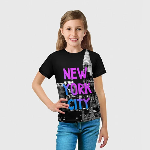 Детская футболка Flur NYC / 3D-принт – фото 5