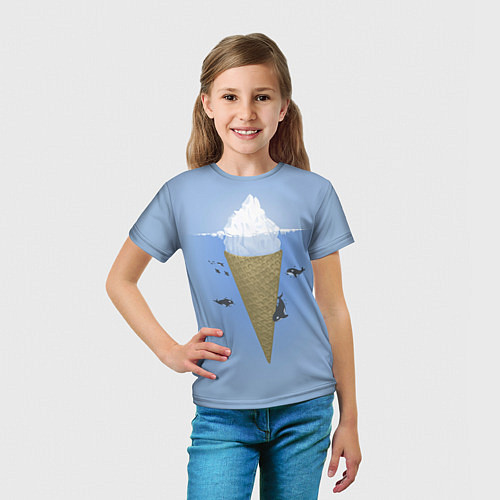 Детская футболка Мороженое / 3D-принт – фото 5
