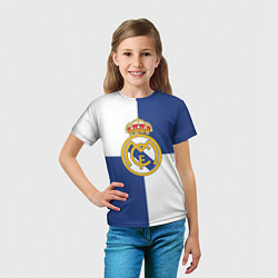 Футболка детская Real Madrid: Blue style, цвет: 3D-принт — фото 2