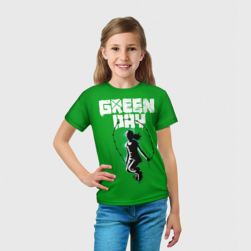 Детская футболка Green Day: Girl / 3D-принт – фото 5